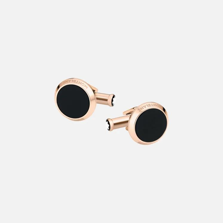 Botoes de Punho Mont Blanc Cufflinks rose gold - Ana Joalheiros