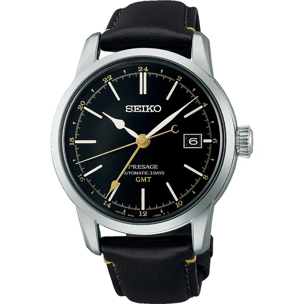 Relógio Seiko Presage Craftsmanship Urushi Preto GMT - Ana Joalheiros