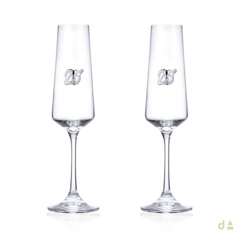 Conjunto 2 FLUTES 25 anos - Ana Joalheiros