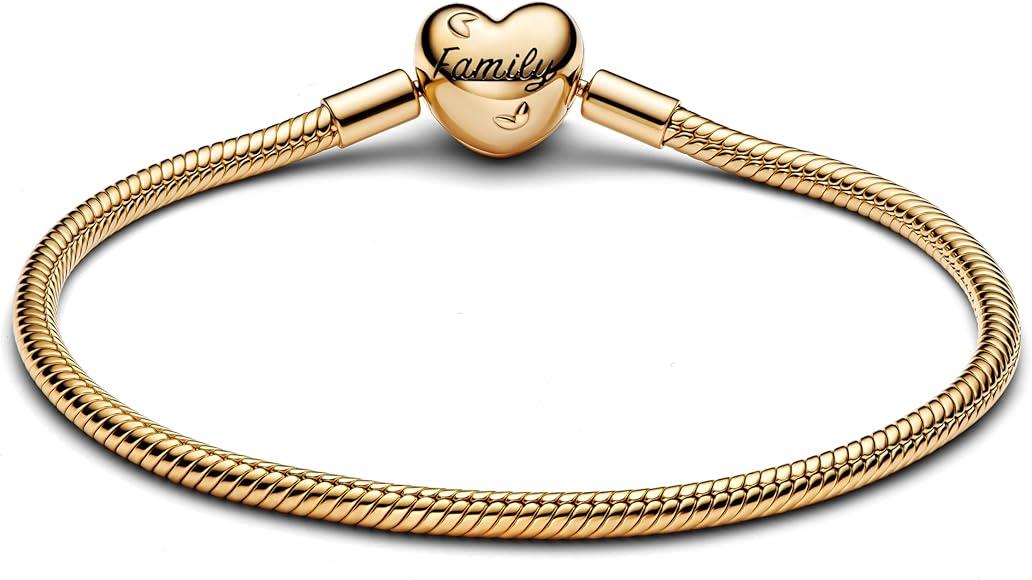 Pulseira Pandora Snake Fecho Coração Árvore Familia - Ana Joalheiros
