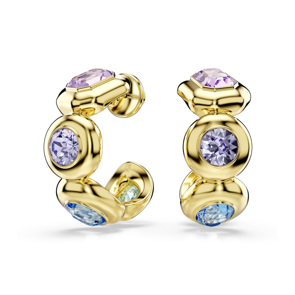 Brincos Swarovski Gema Gold