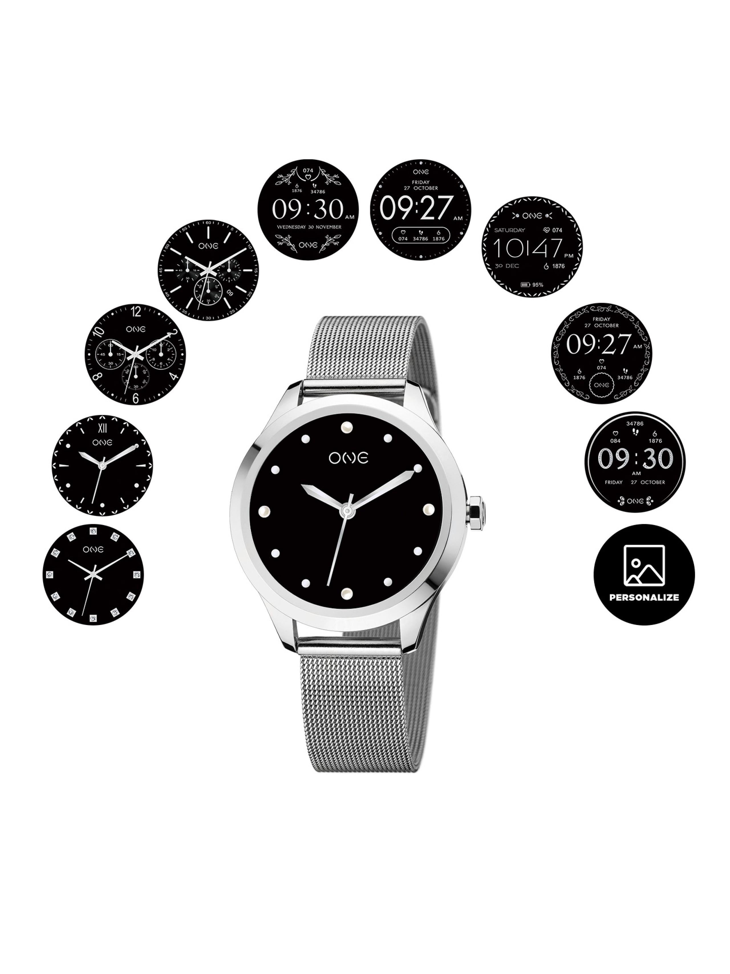 Smartwatch One Mini Silver Mesh - Ana Joalheiros