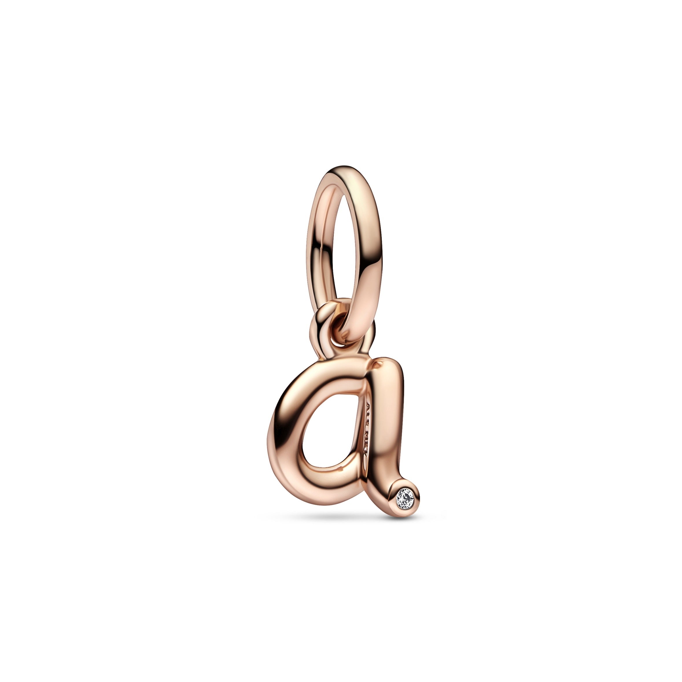 Charm Berloque Prata e Ouro 14k PANDORA LETTER - Ana Joalheiros
