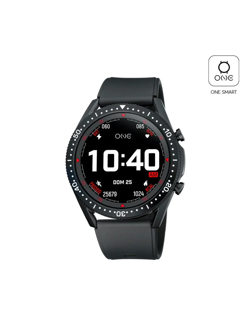 Smartwatch One Men Core Black Silicon