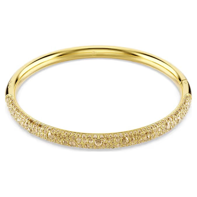 Pulseira Swarovski Sublima Snow pavé, Dourado, Lacado a dourado