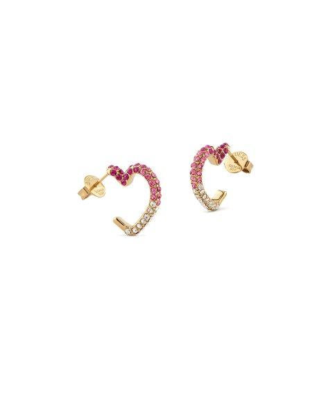 Brincos Guess  Beloved Pave Heart - Ana Joalheiros