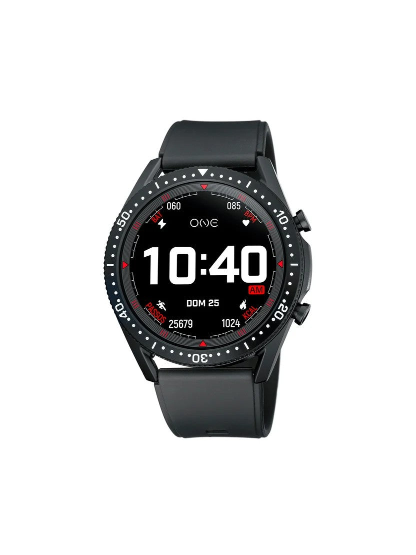 Smartwatch One Men Core Black Silicon