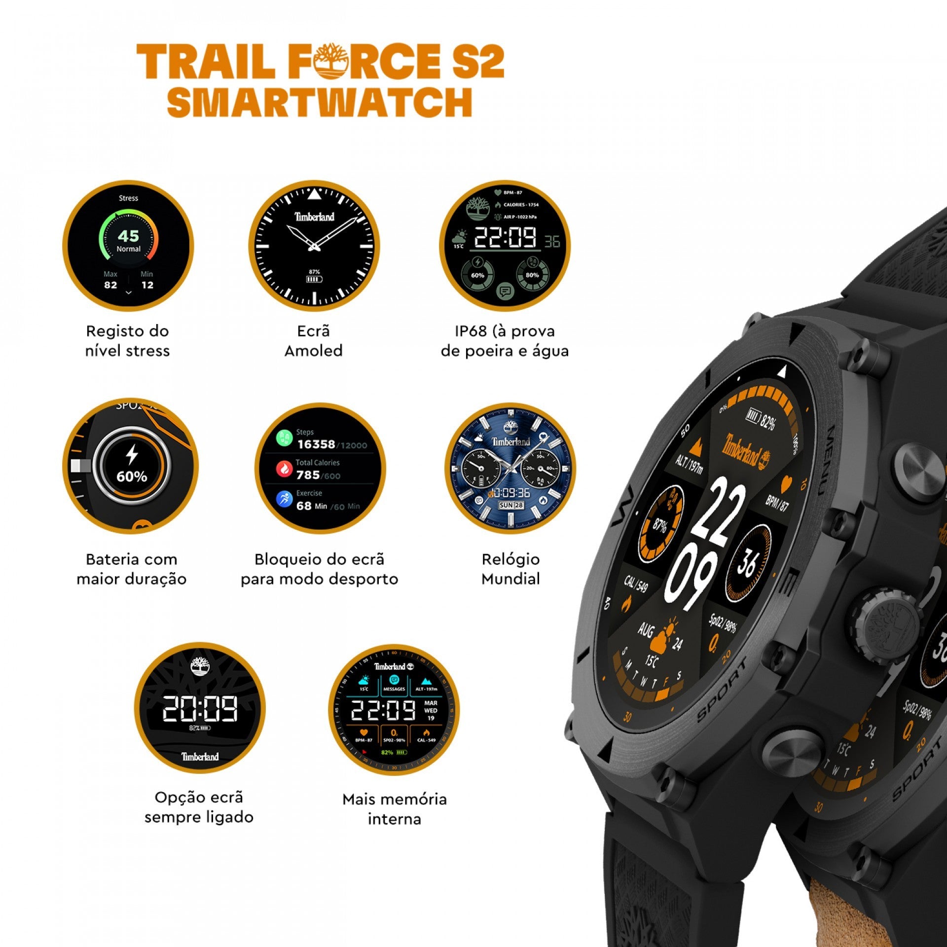Smartwatcht Timberland Trail Force S2 - Ana Joalheiros
