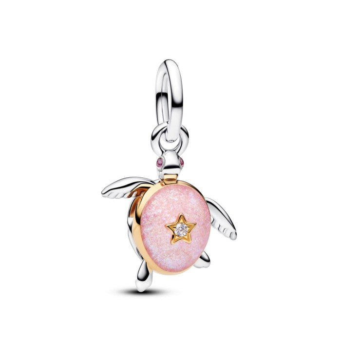 Pendente Charm Colgante Pandora Tortuga Marina Rosa