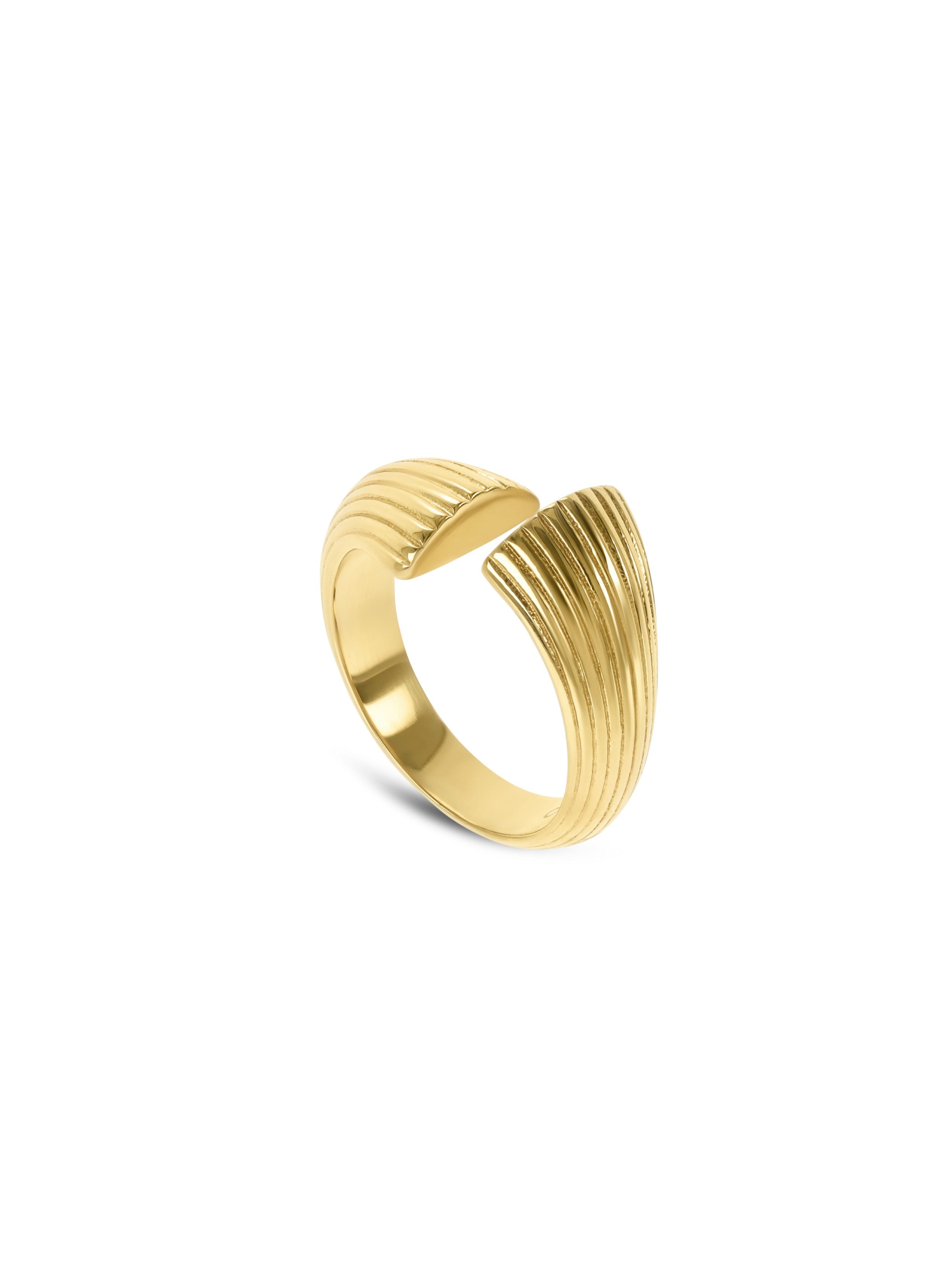 Ana Joalheiros - Anéis One - Anel One Bold 05 Gold OJBR05G-7 Dourado