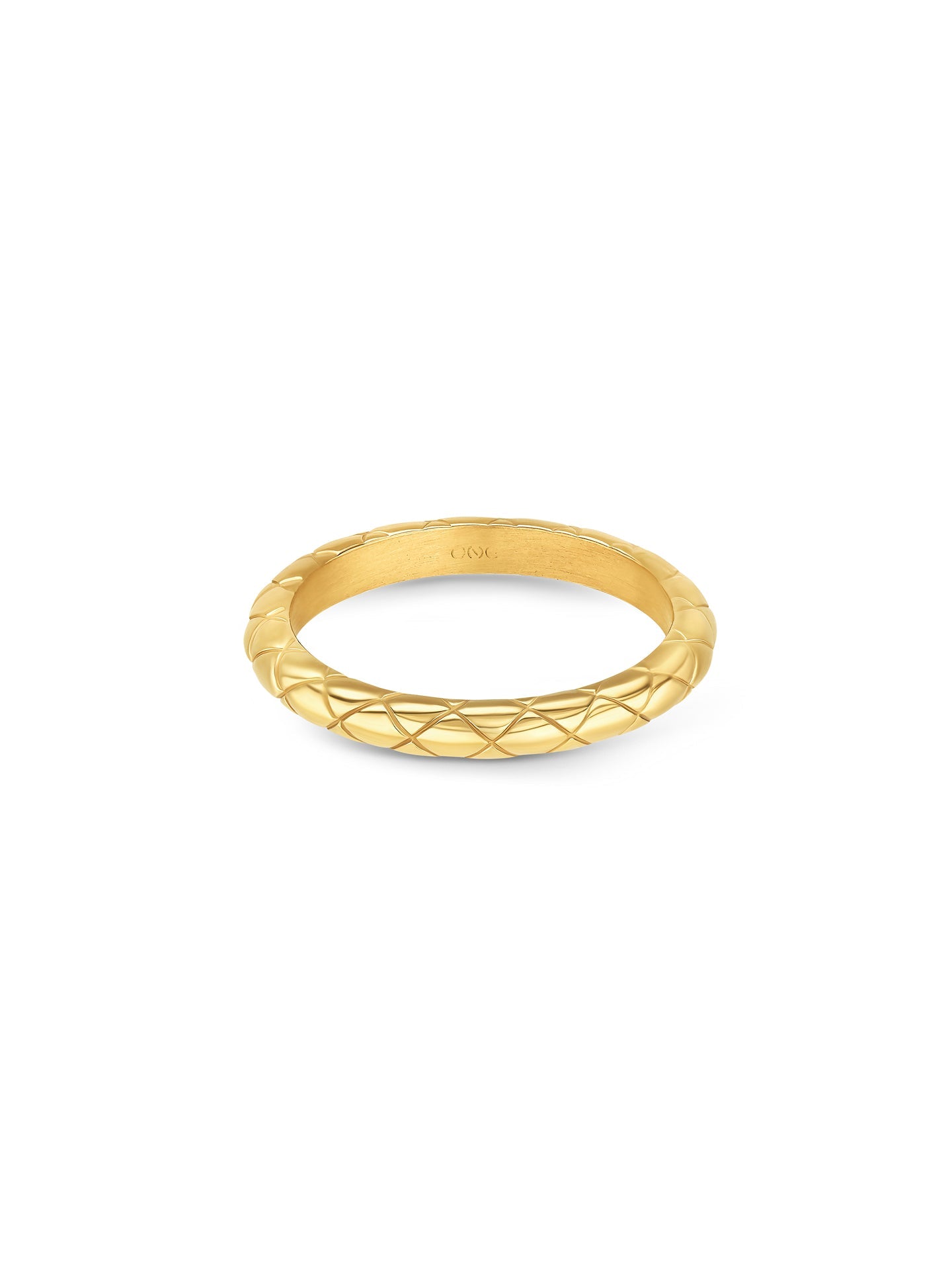 Ana Joalheiros - Anéis One - Anel dourado One Delightful Slim OJDFR04G-7