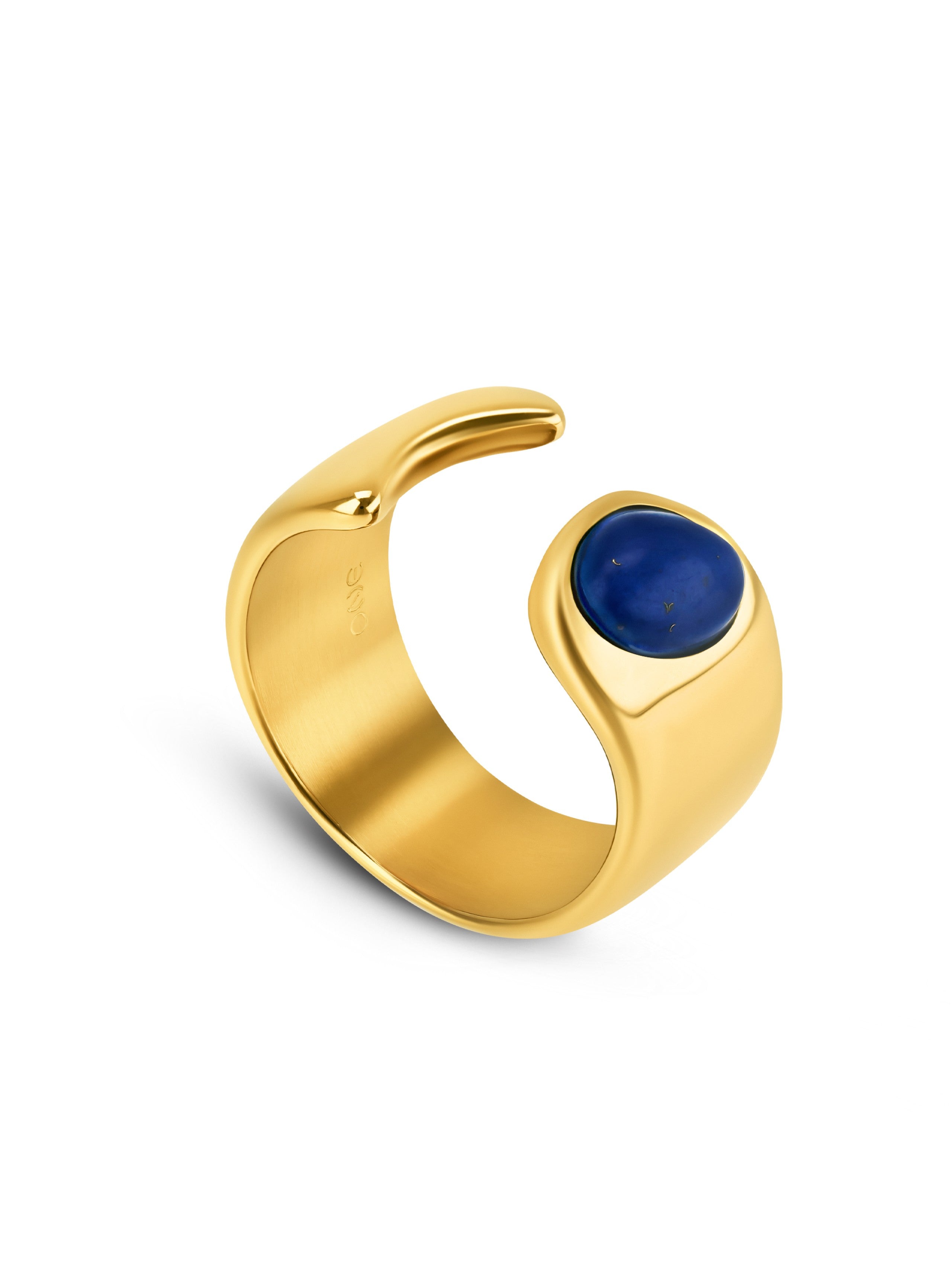 Ana Joalheiros - Anéis One - Anel dourado One Element Blue 9 OJSR01D-9 azul