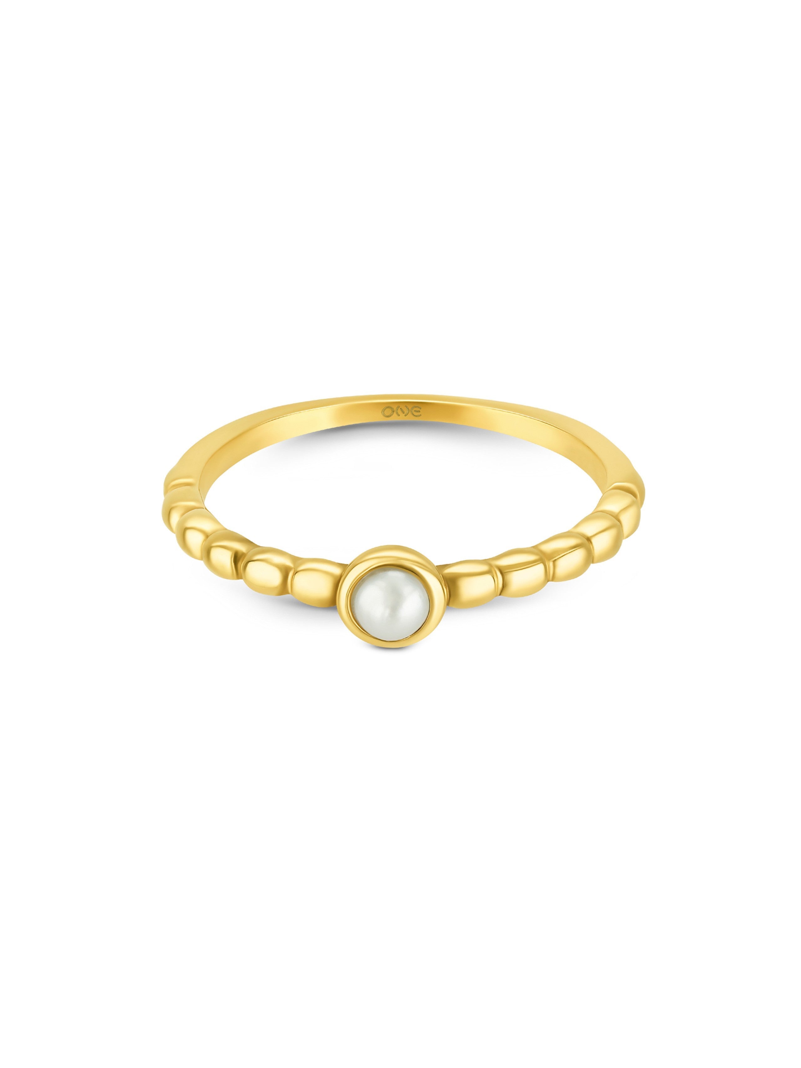 Ana Joalheiros - Anéis One - Anel dourado One London 48 Gold OJNYR48G-6