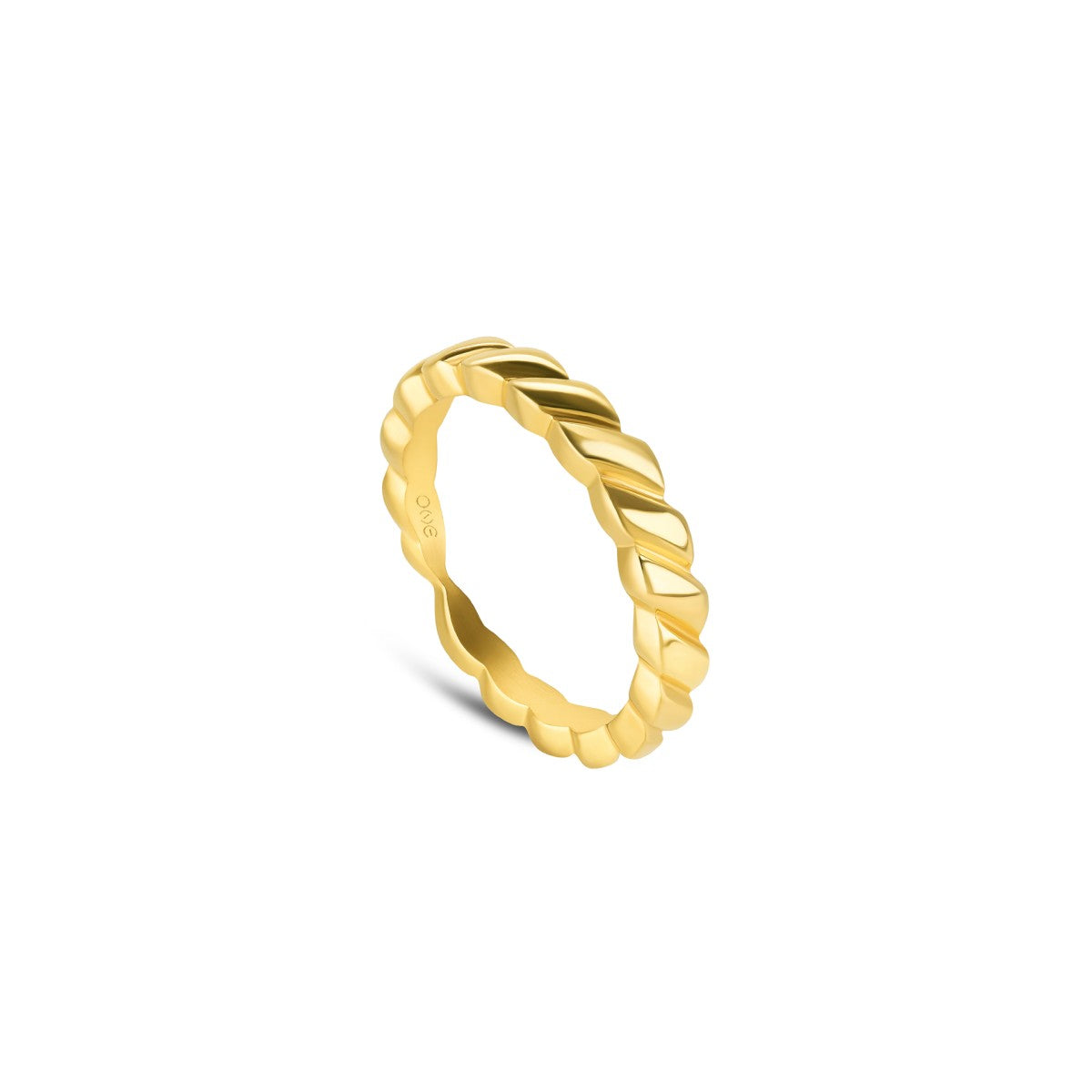Ana Joalheiros - Anéis One - Anel dourado One One London 50 Gold 8 OJNYR50G-4