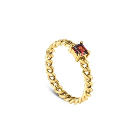 Ana Joalheiros - Anéis One - Anel dourado One London OJNYR46G-5