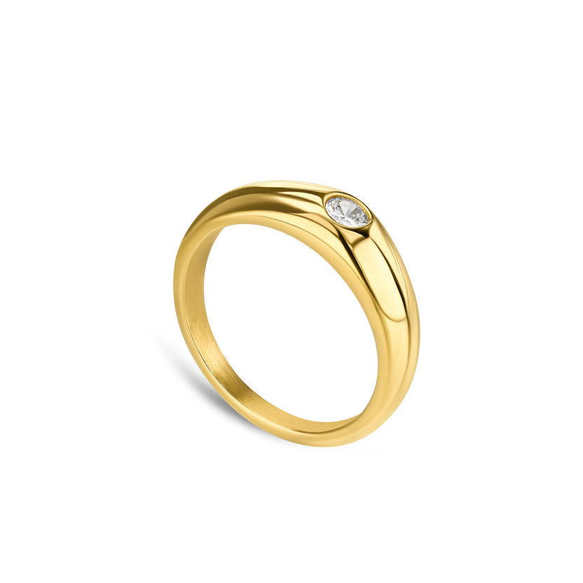 Ana Joalheiros - Anéis One - Anel dourado One London OJNYR55G-6