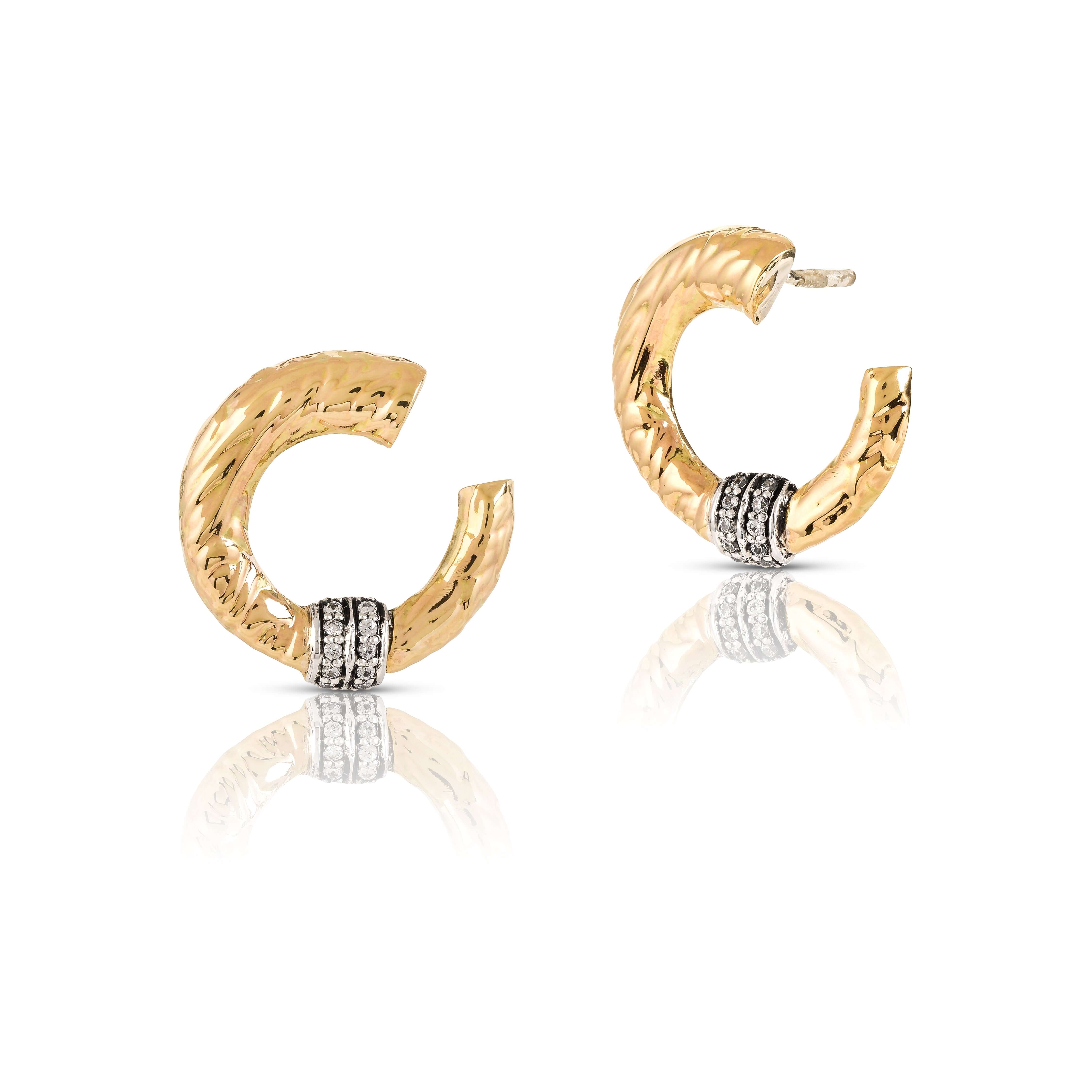 Brincos Gumus Argola aberta - Ana Joalheiros