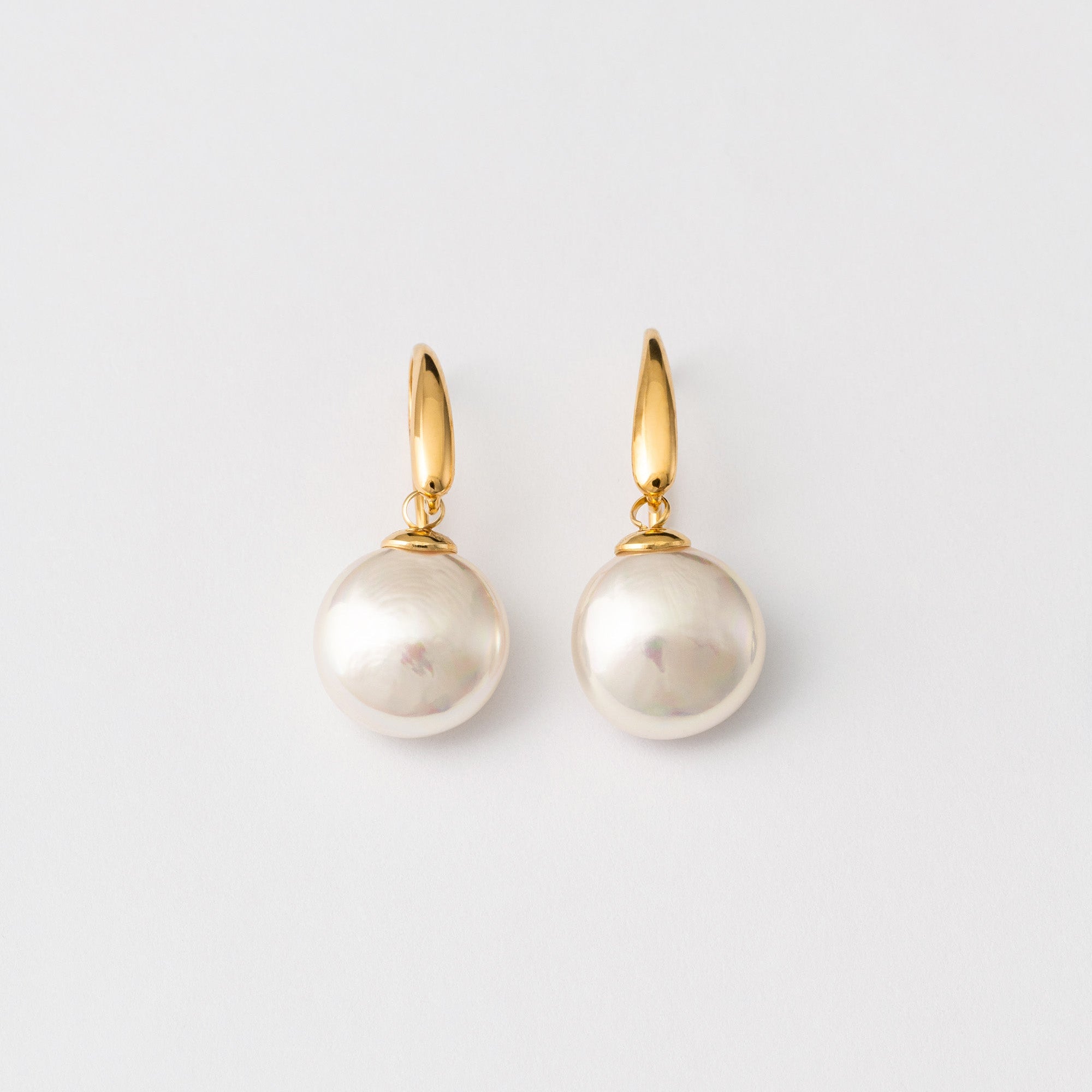 Ana Joalheiros - Brincos em Prata - Brincos Dourados Majorica Lyra 11933.01.1.000.010.1