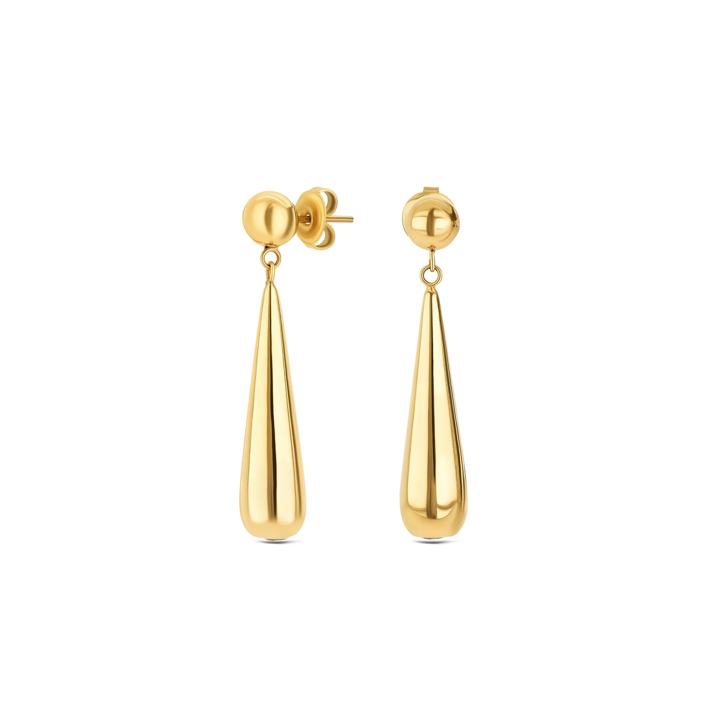 Ana Joalheiros - Brincos Grandes Dourados - Brincos One Hypnotic Golden OJEEP65G