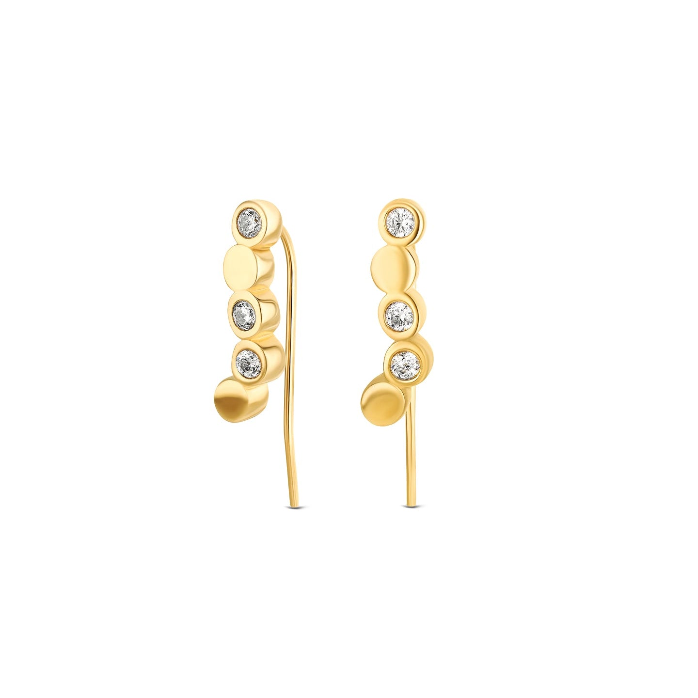 Ana Joalheiros - Brincos Dourados - Brincos One Senhora Desire Gold OJEEP64G