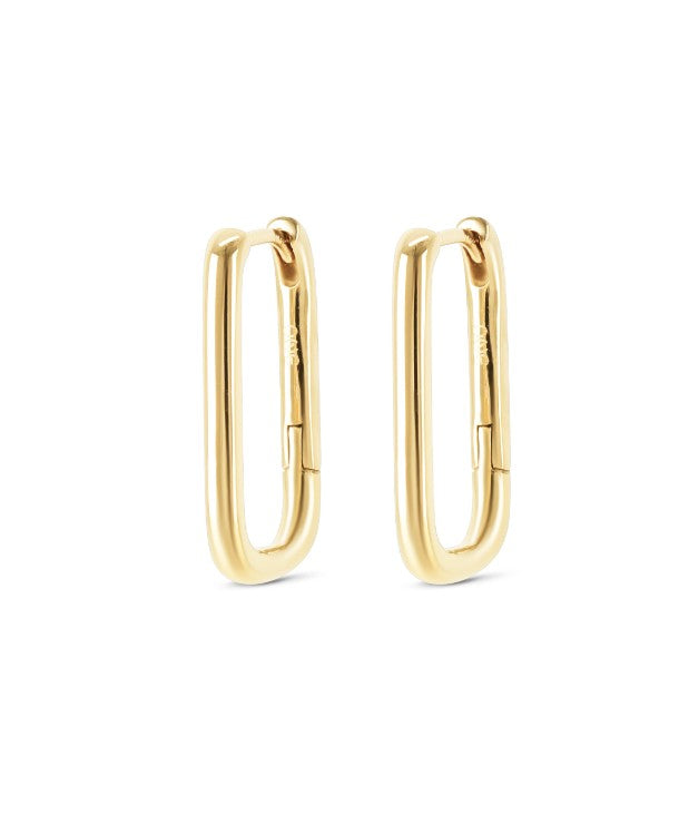 Ana Joalheiros - Brincos Argolas - Brincos One Squared Elegance OJES01G