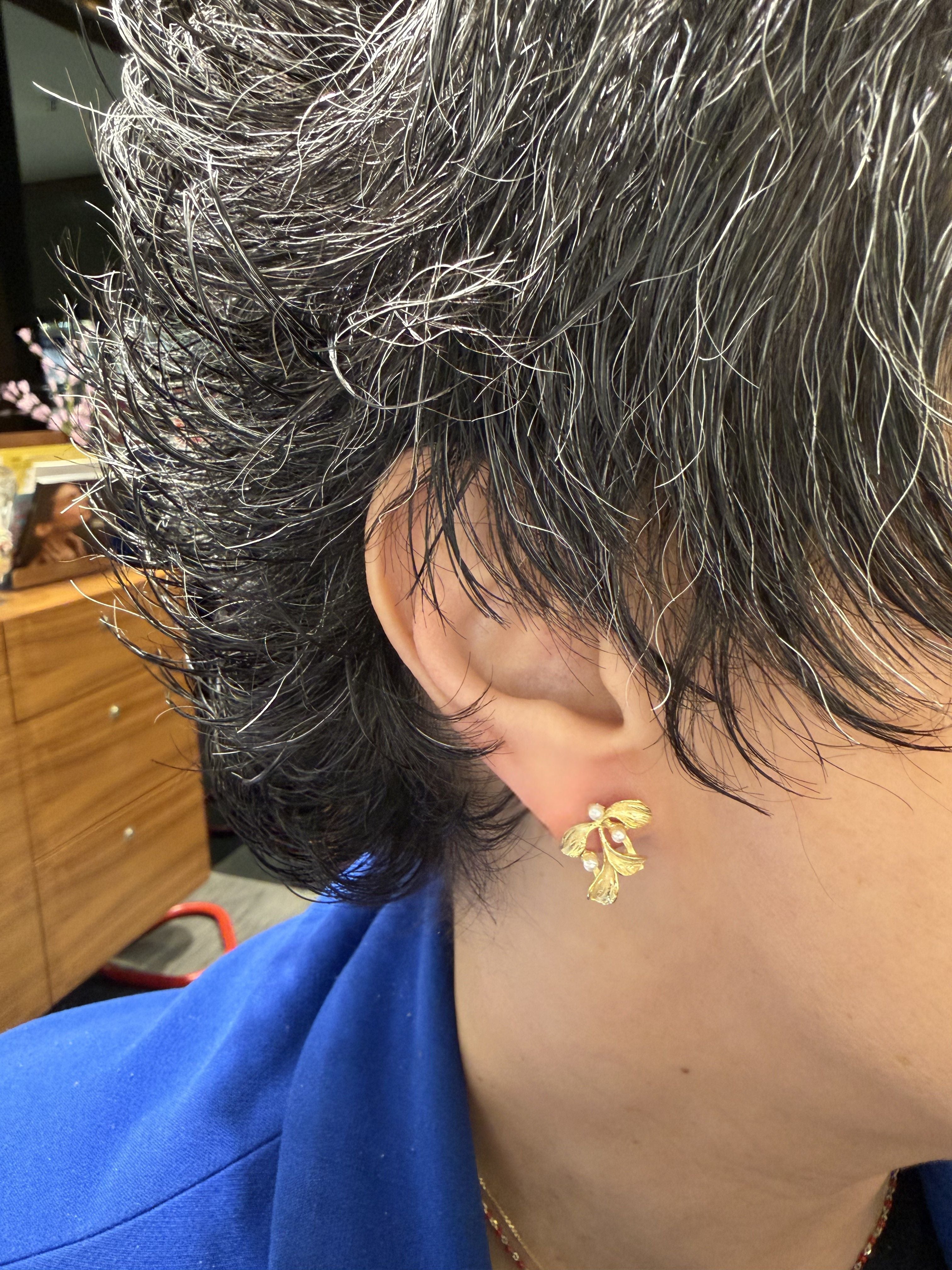 Ana Joalheiros - Brincos em Prata - Brincos Dourados Ana Joalheiros Imperial brincos na orelha BR11959-D