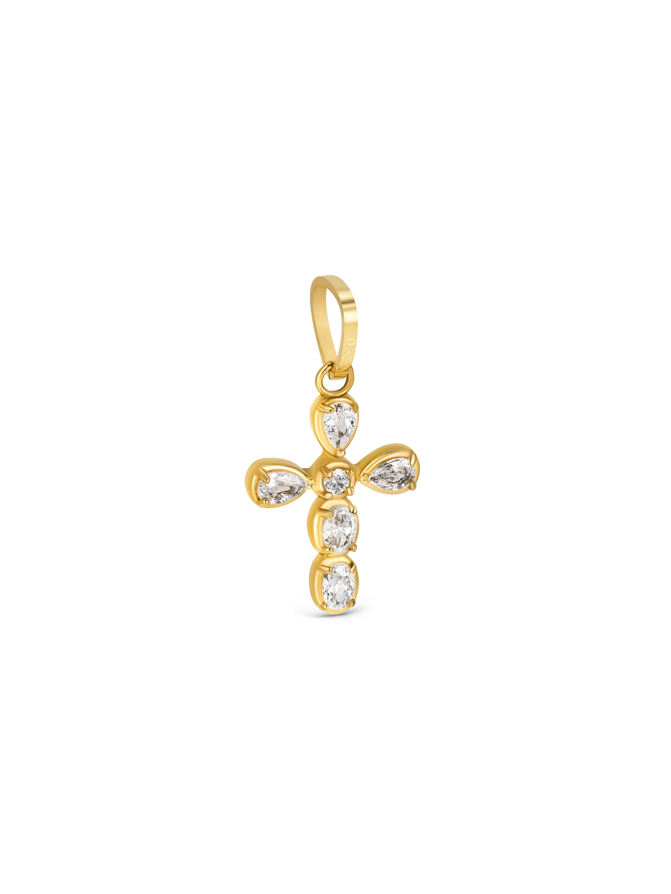 Ana Joalheiros - Charms One - Charm One Energy Bless Golden OJEBC763 Cruz