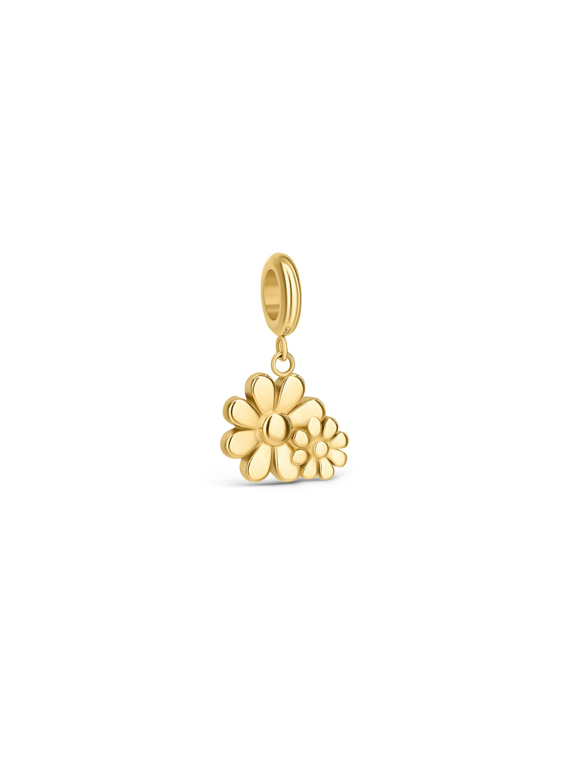 Ana Joalheiros - Peças One - Charm One Energy Floral Golden OJEBC789 SIMBOLO