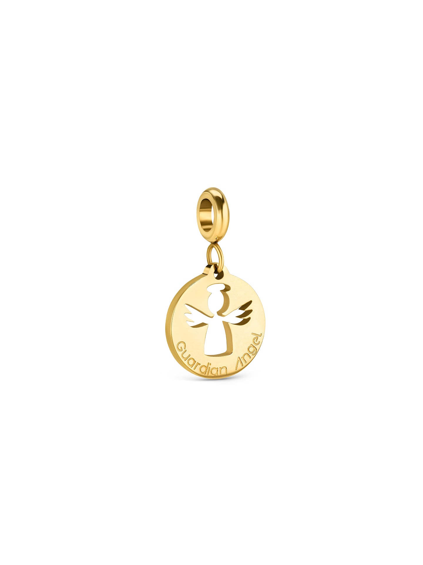 Ana Joalheiros - Peças One - Charm One Energy Guardian Angel Gold OJEBC780 Anjo da Guarda