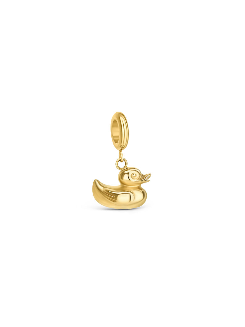 Ana Joalheiros - Peças One - Charm One Energy Rubber Duck Golden OJEBC797 Pato