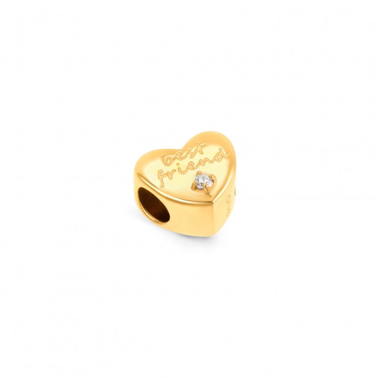Ana Joalheiros - Peças One - Charm One Story Energy for Life Friendship Golden OJCS14G Best Friend
