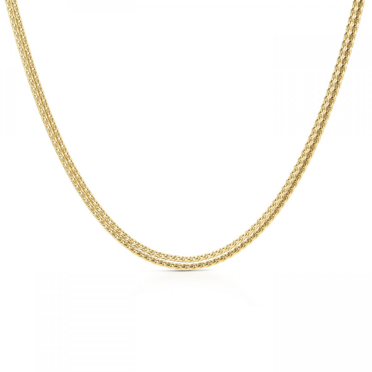 Colar One Energy Master Twisted Duo Gold - Ana Joalheiros OJNMG01