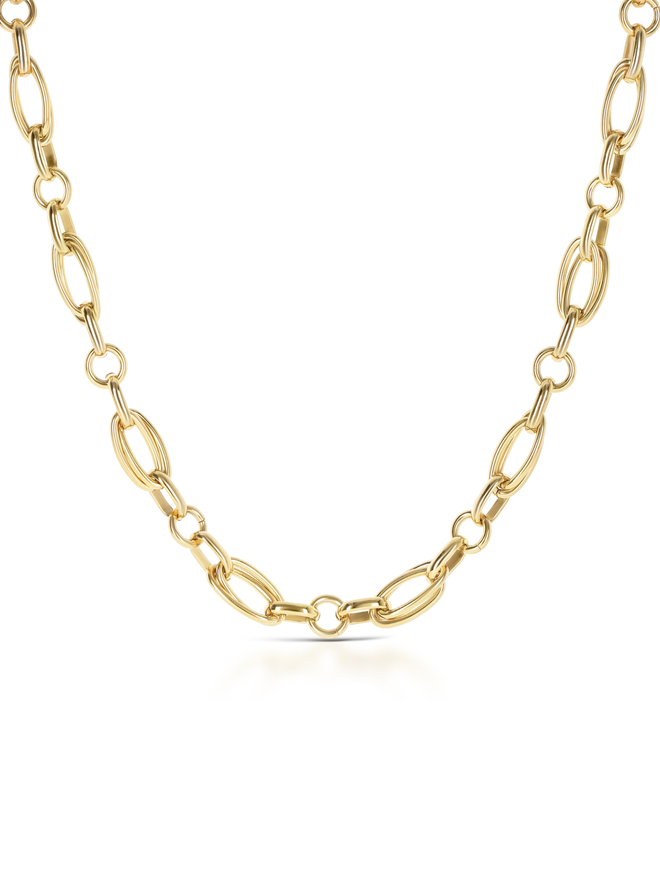 Ana Joalheiros - Colares Dourados - Colar Dourado One Luminous Solid Golden OJLN01G