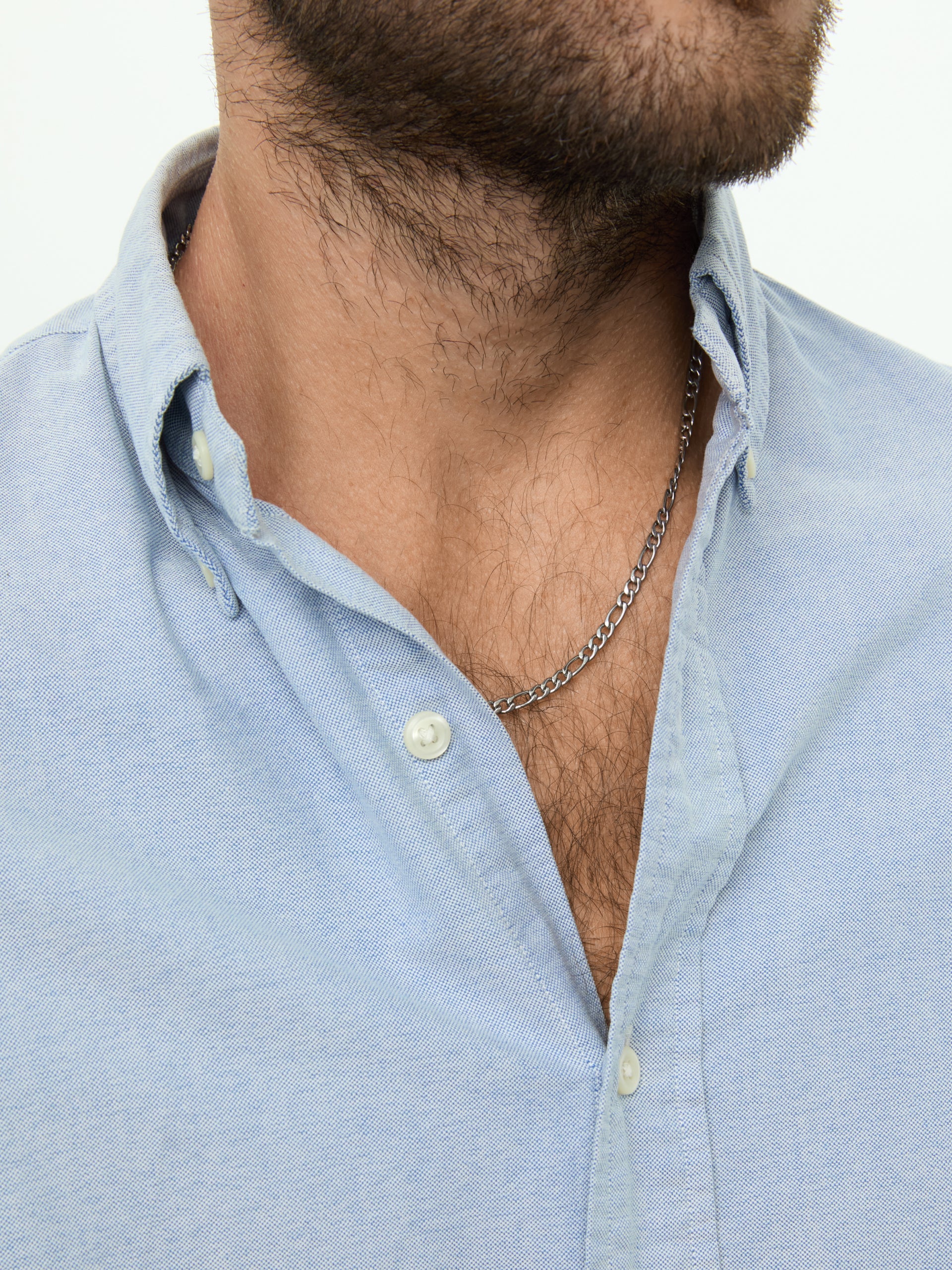 Ana Joalheiros - Colar Prateado - Colar One Men Solid Steel OAMN4203SS