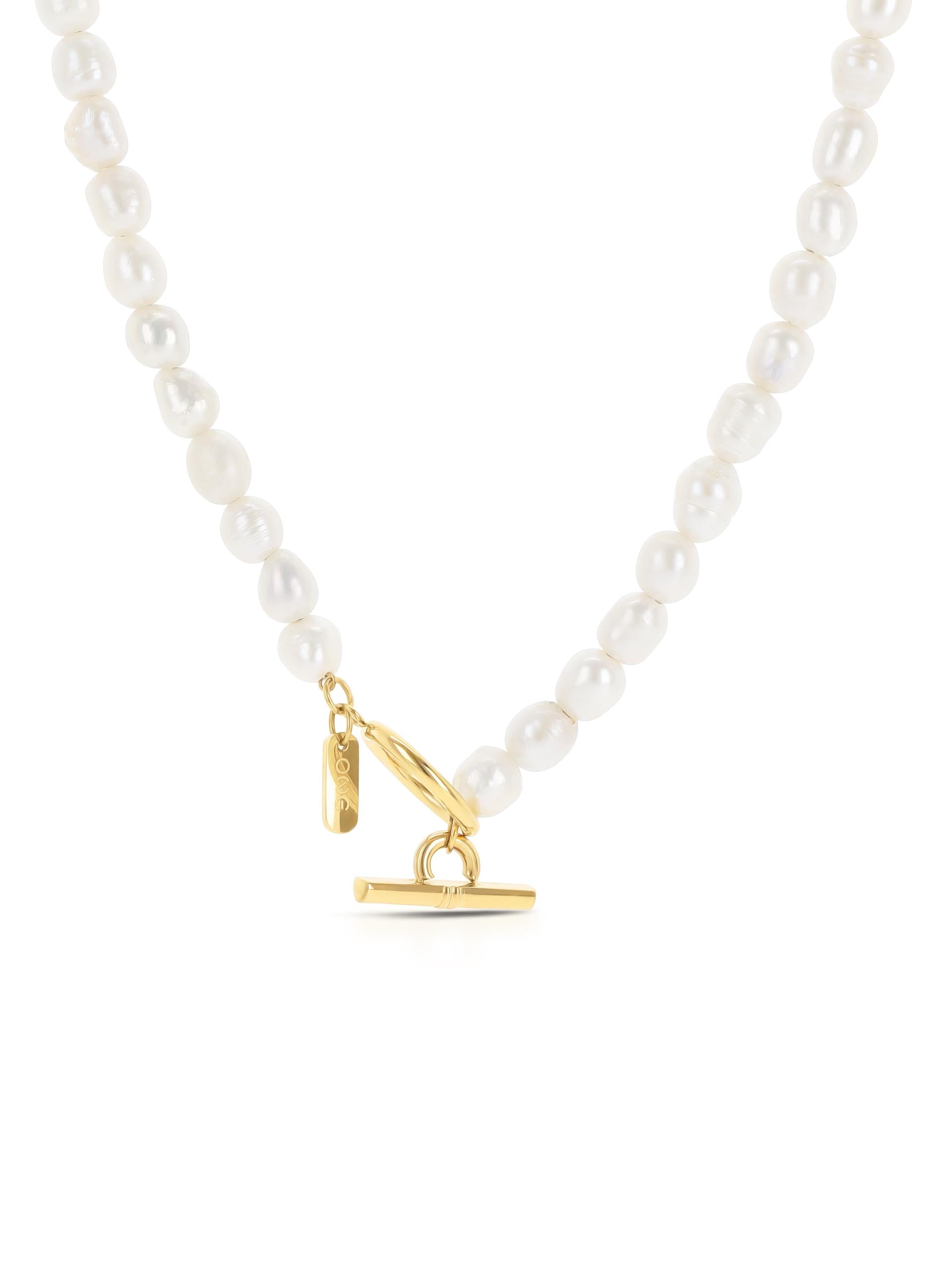 Ana Joalheiros - Colares Dourados - Colar Dourado One Neckmess Oceanic Pearl Golden OJNN49G