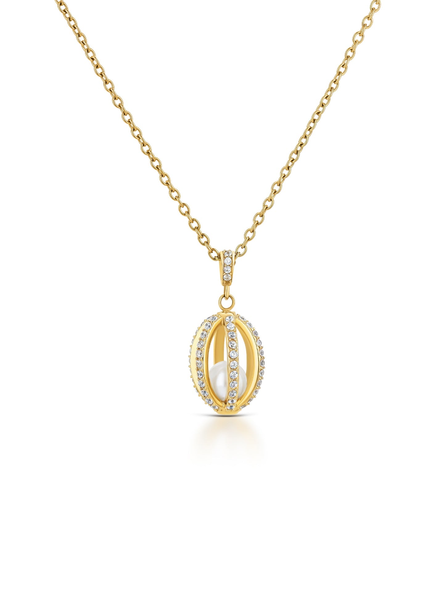 Ana Joalheiros - Colares Dourados - Colar Dourado One Senhora Neckmess Eclipse Gold OJNN110G Perola