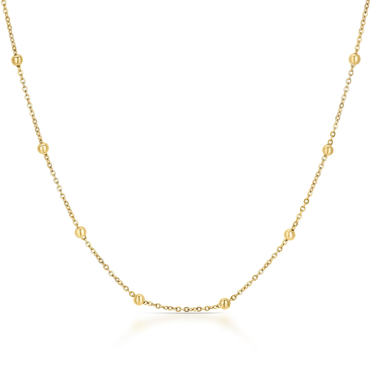 Ana Joalheiros - Colares Dourados - Colar Dourado One Senhora Red Spark OJSET19G Dourado