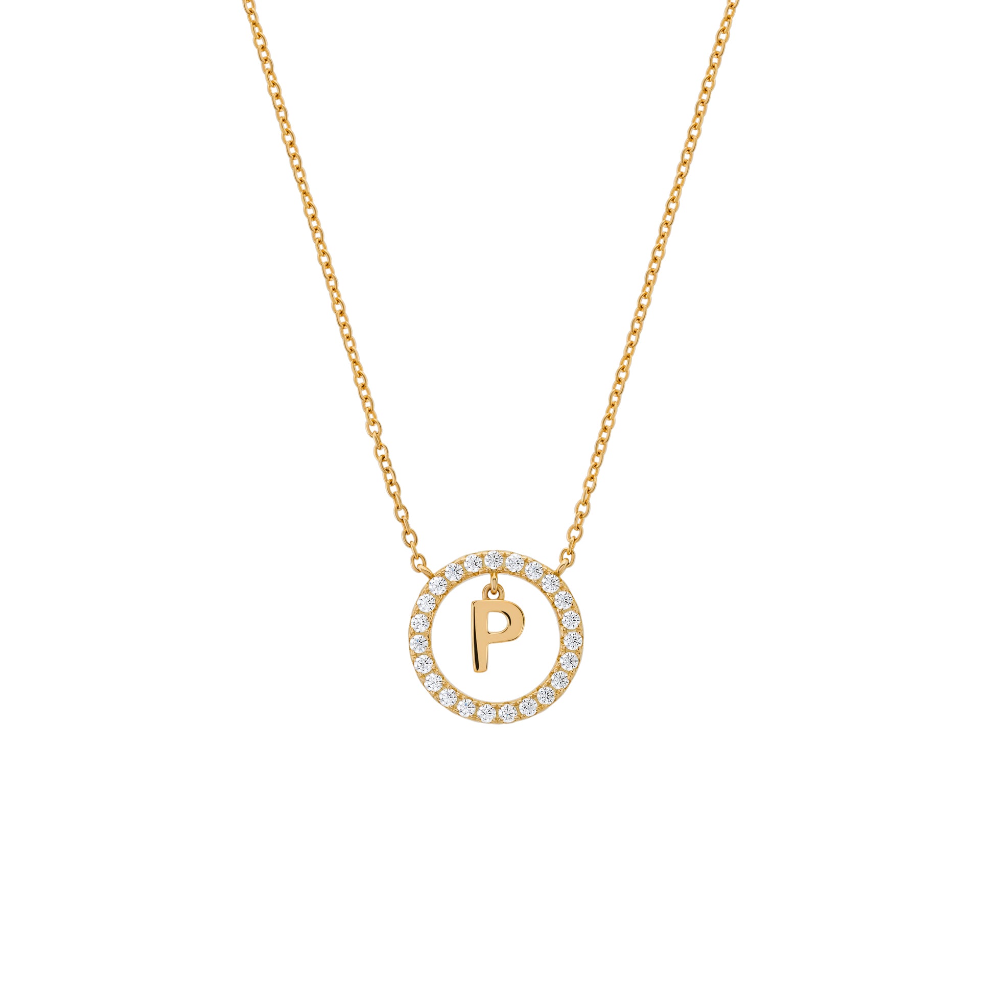 COLAR UNIKE LETTER IN CIRCLE P, image size:1920x1920