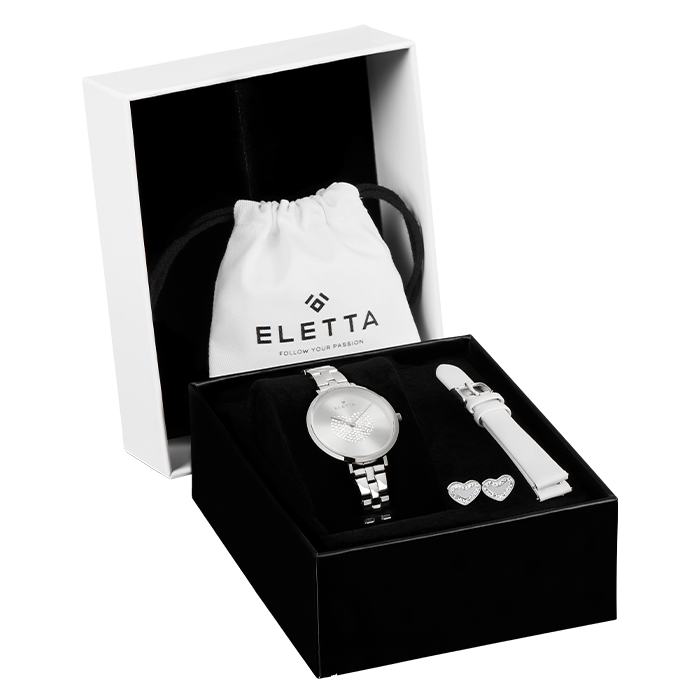 Box Relógio Eletta Bracelete e Brincos