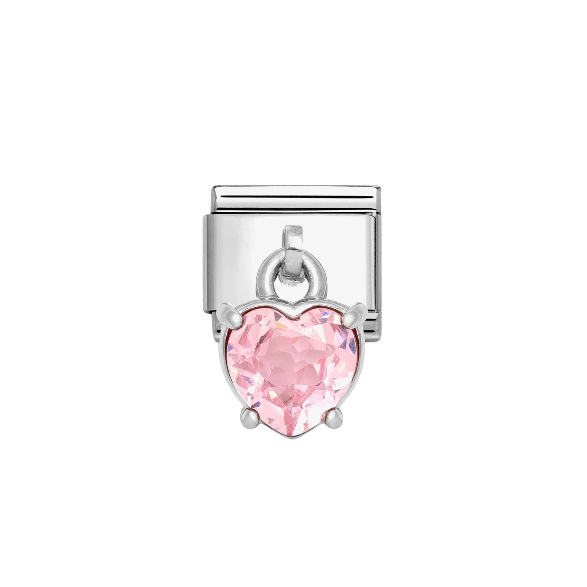 Ana Joalheiros - Charms Nomination - Charm Nomination Coração Rosa 331812/14 simbolo
