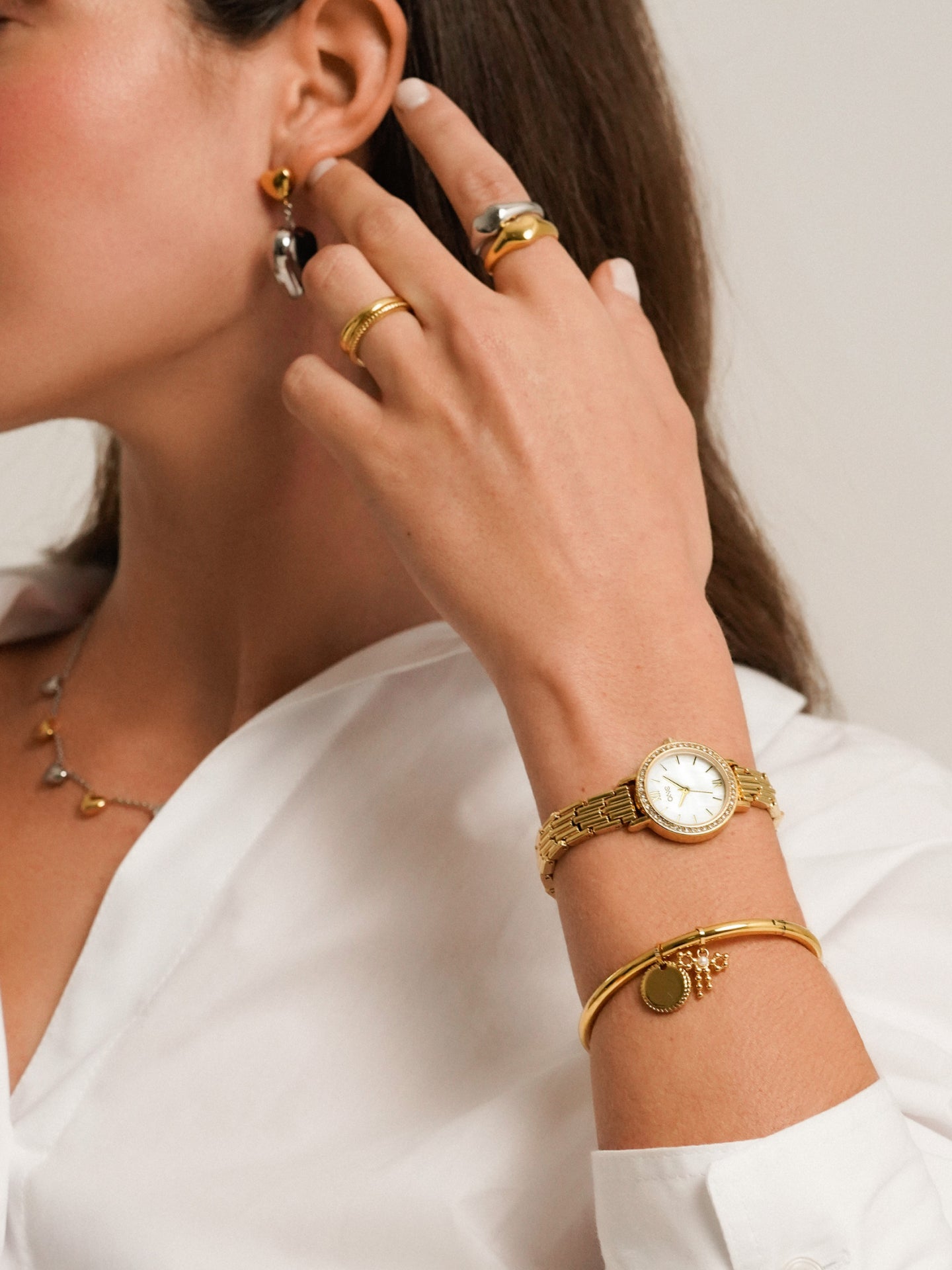 Charm One Energy Engrave Gold