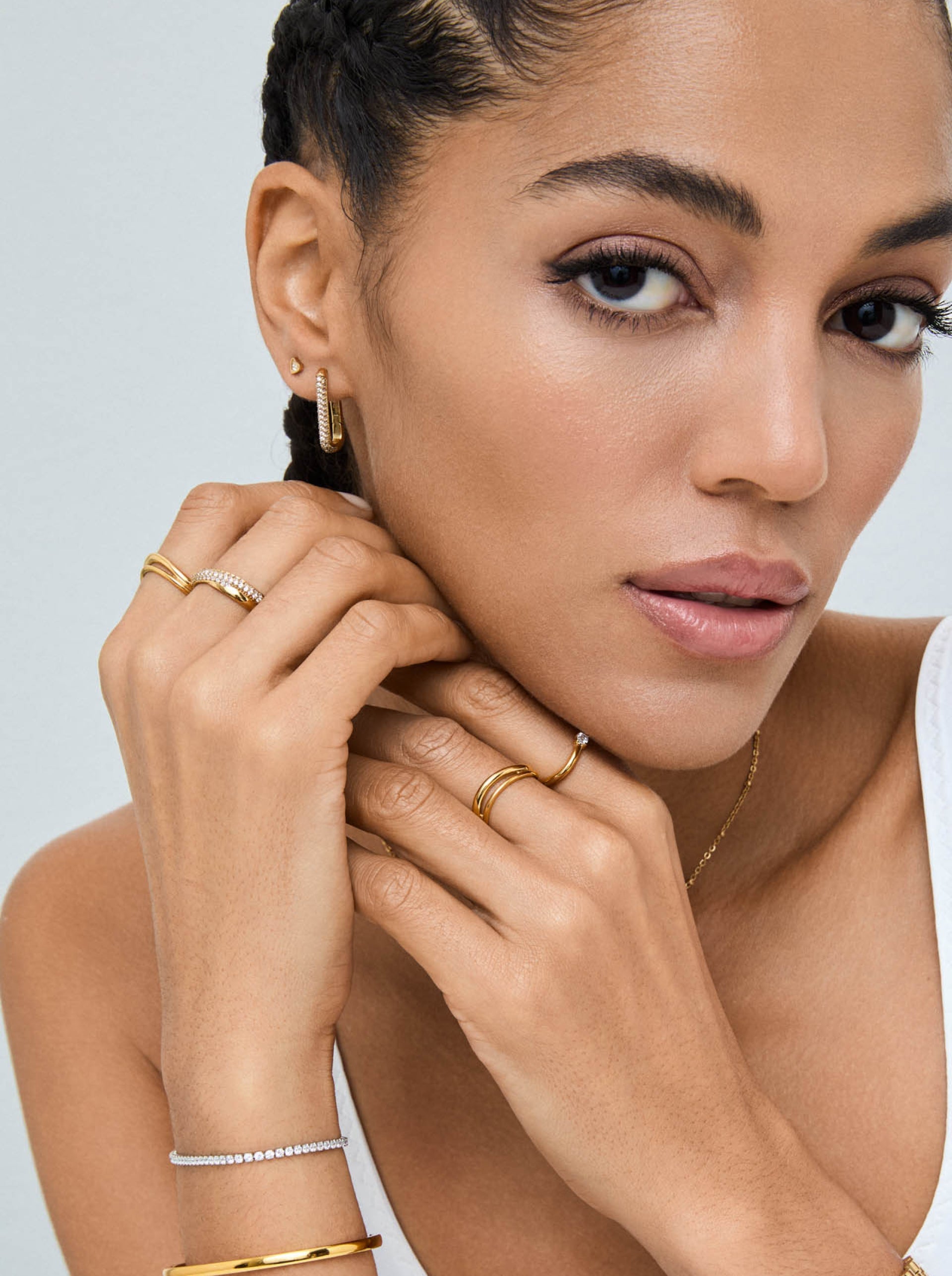Argolas One Geometric Affair Golden