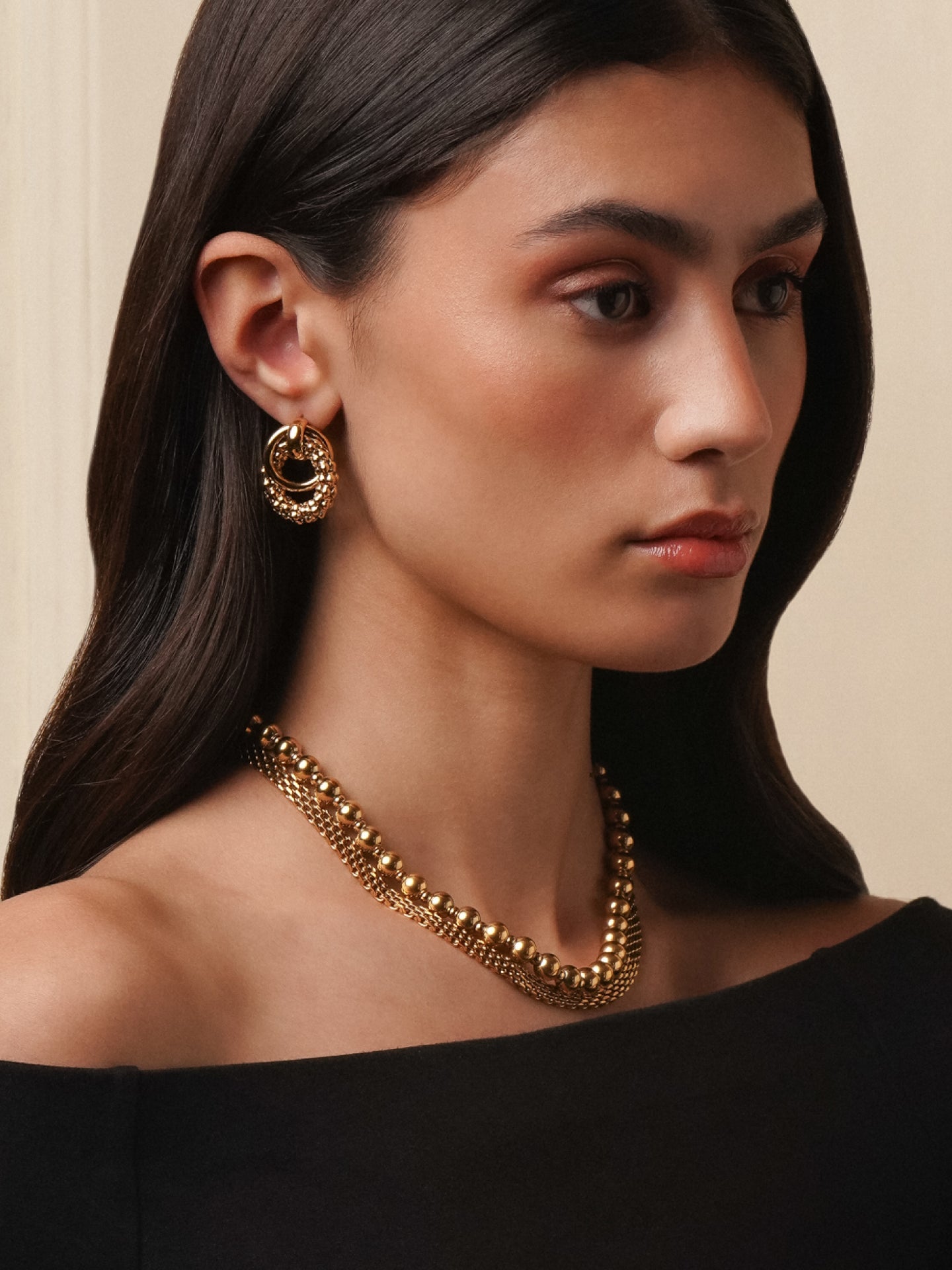 Colar One Infinity Beads Golden