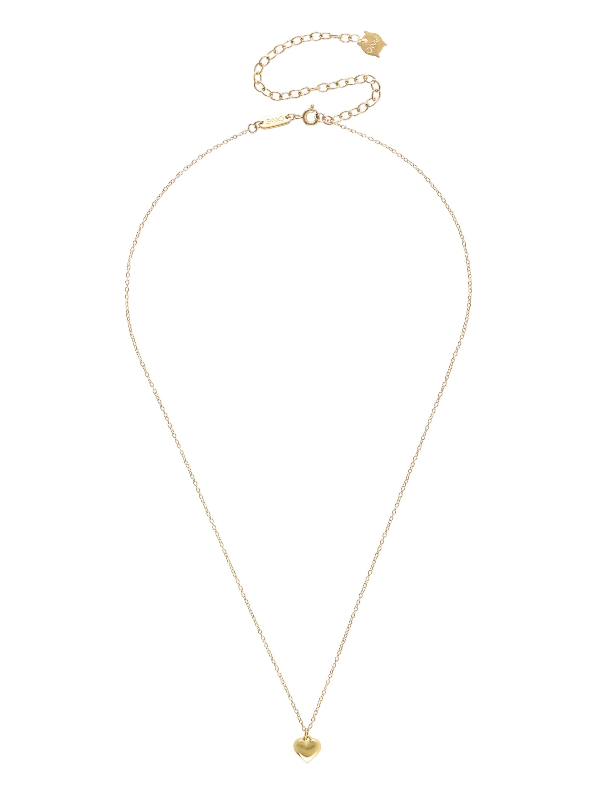Colar One Neckmess Heart Golden
