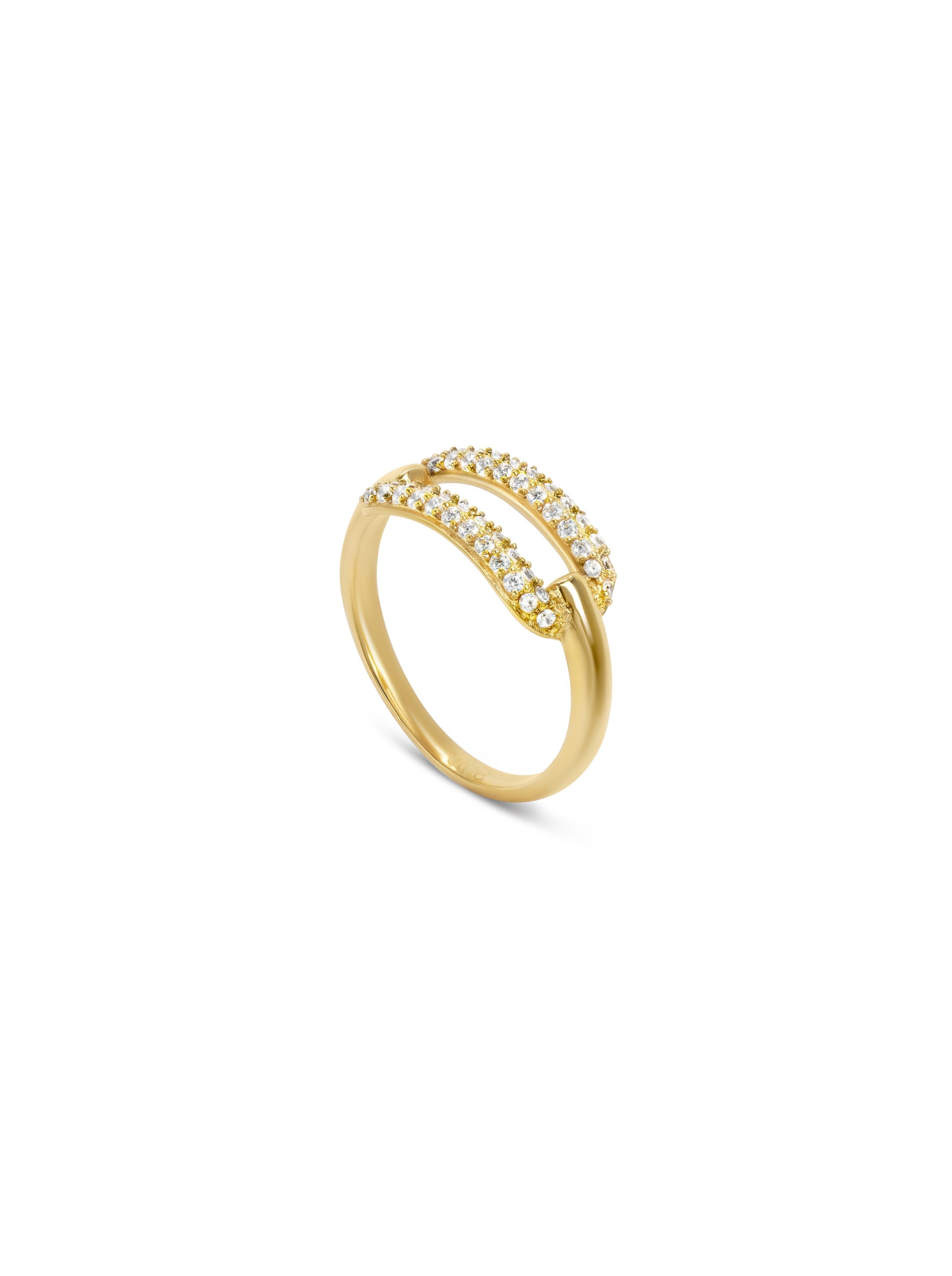 Anel One Senhora Reflexions Square Gold 9