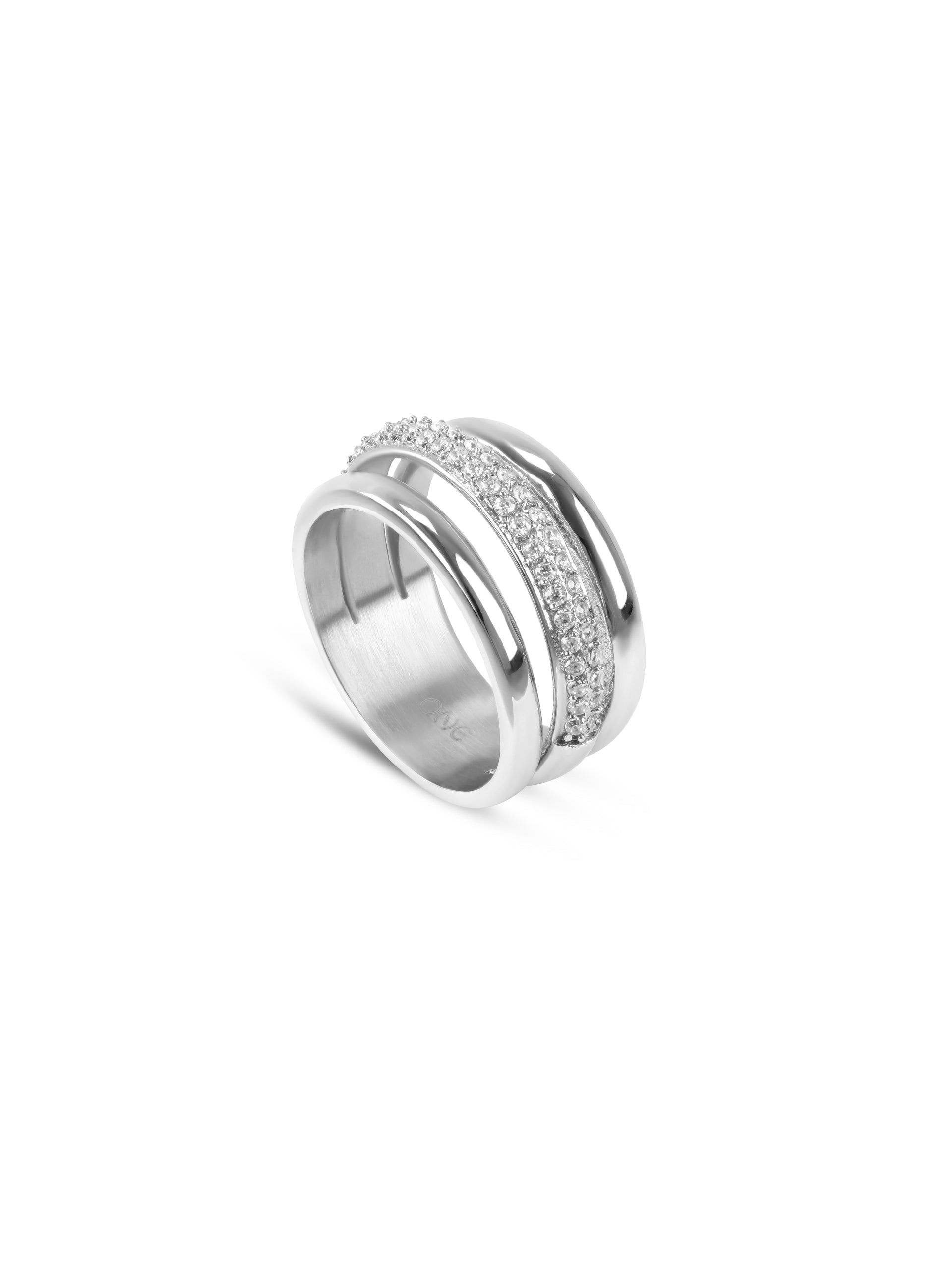 Anel One Senhora Silver Frost Crystal 9