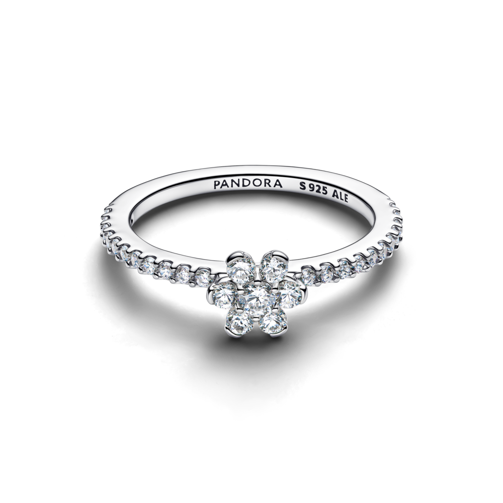 Anel Pandora Flor Brilhante