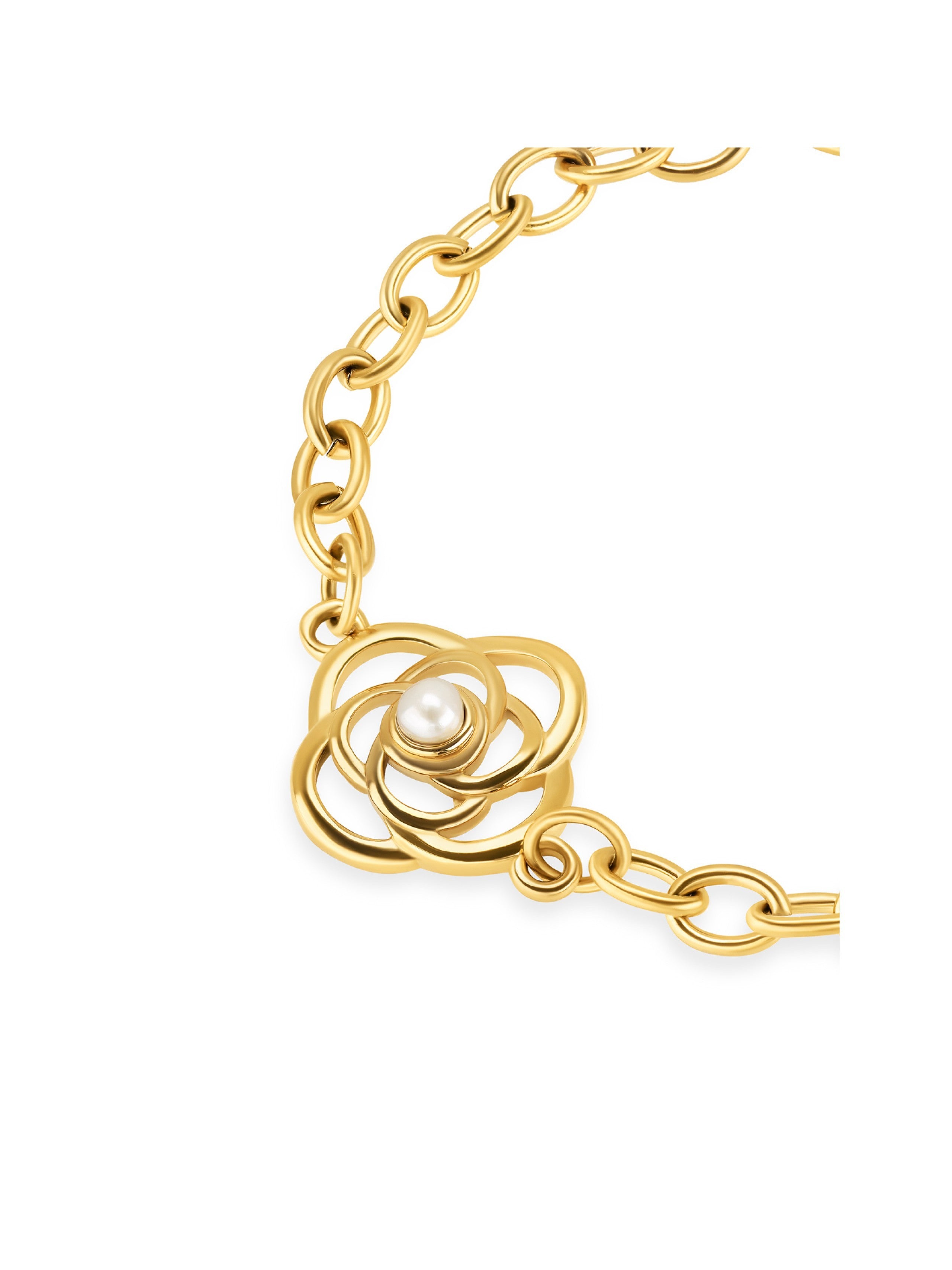 Ana Joalheiros - Pulseiras Douradas - Pulseira One Energy Love of Life Time Bicolor OJEBC754