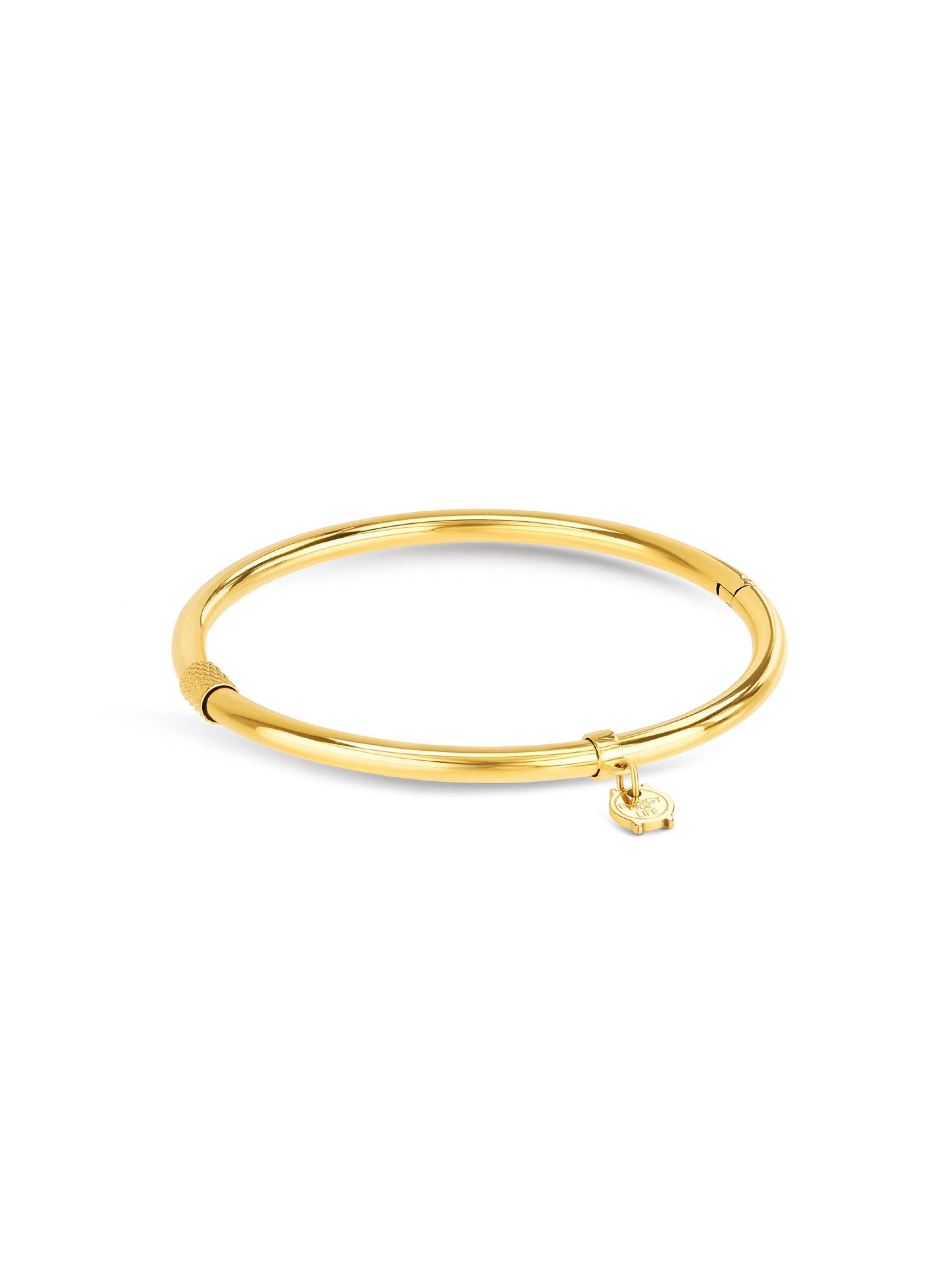 Ana Joalheiros - Pulseiras Douradas - Pulseira One Energy Master Golden OJEBM03G-M Dourado
