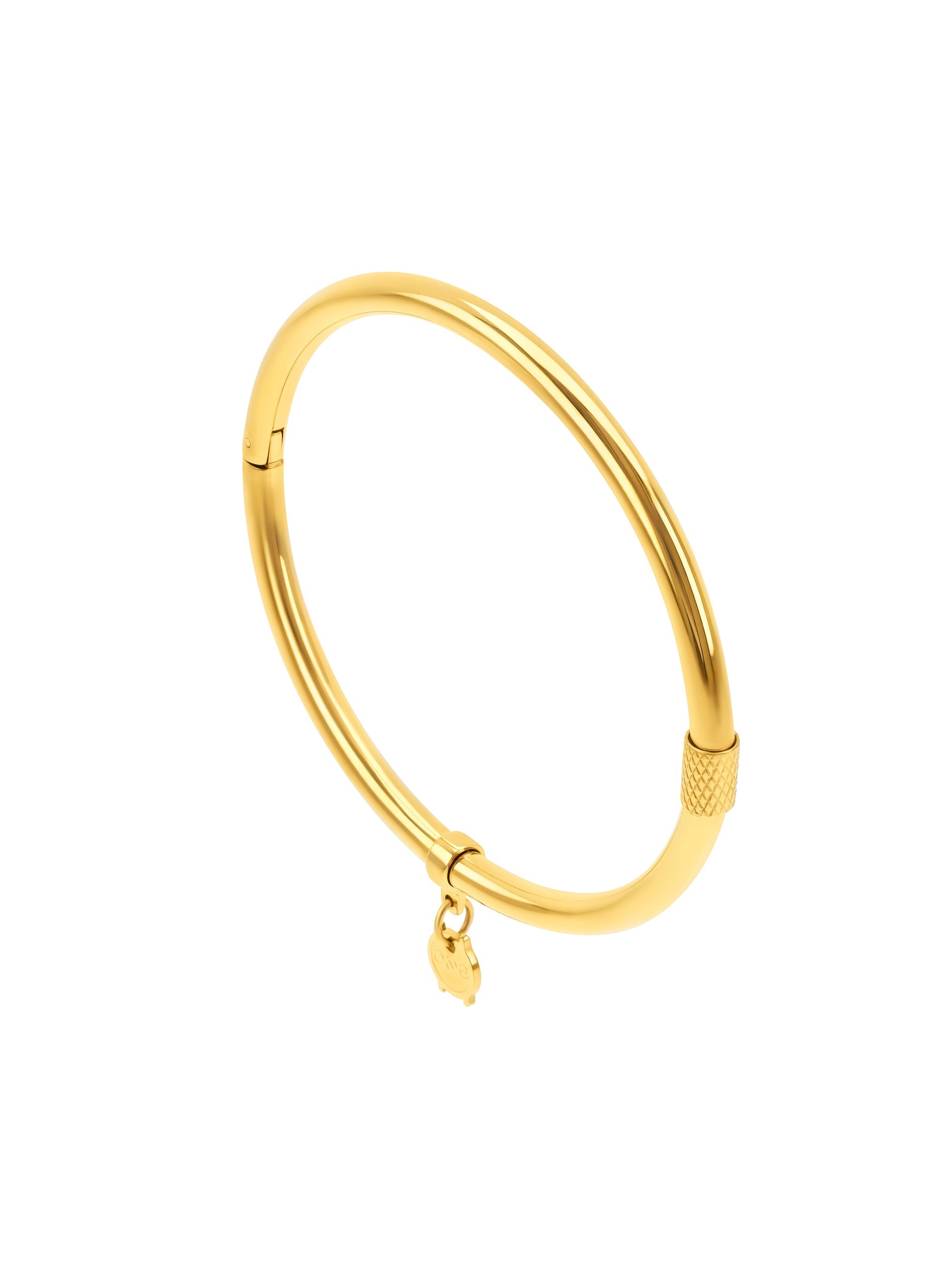 Ana Joalheiros - Pulseiras Douradas - Pulseira One Energy Master Oval Golden OJEBM01G-M